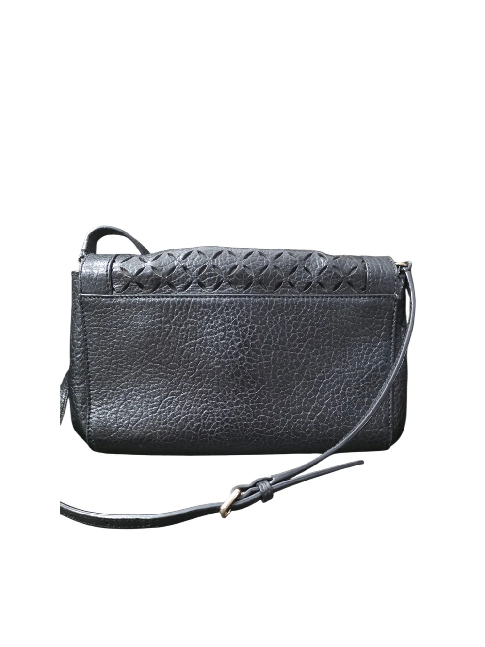 #157 Kate Spade Black Quilted Leather Crossbody Bag